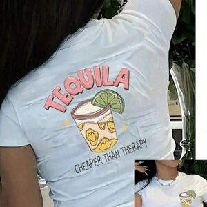 Tequila Graphic White Tee